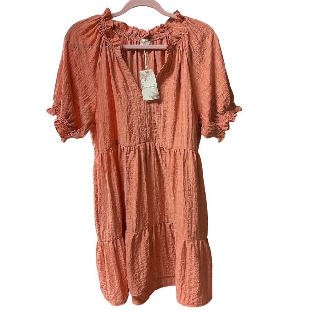 Orange Dress SUMMER Perfect! Has Pockets NWT
